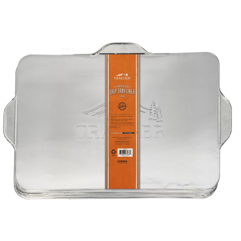 Traeger Timberline 850 Drip Tray Liner, Multi Size, 5 Pack