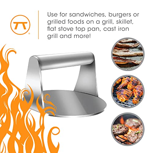 Outset Burger Smasher Stainless Steel Pack of 1