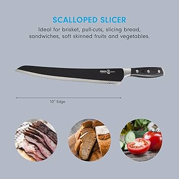 Avanta 10" Scalloped Brisket Knife
