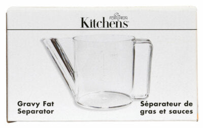 FOX RUN Fat/Gravy Separator Clear Polycarbonate 1-1/2 Cups