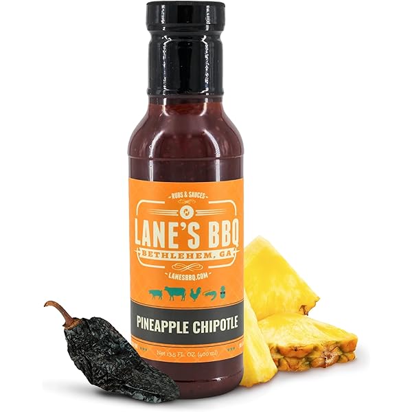 Lane's BBQ Pineapple Chipotle Sauce, Pack of 1