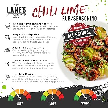 Lane's Chili Lime Seasoning - Bold Tangy Flavor 12.4oz