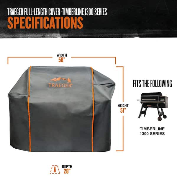 TRAEGER Full Length Grill Cover Timberline