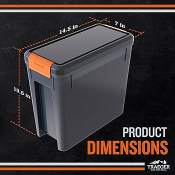 Traeger Pellet Grills 22LB StayDry Pellet Bin Multi Size