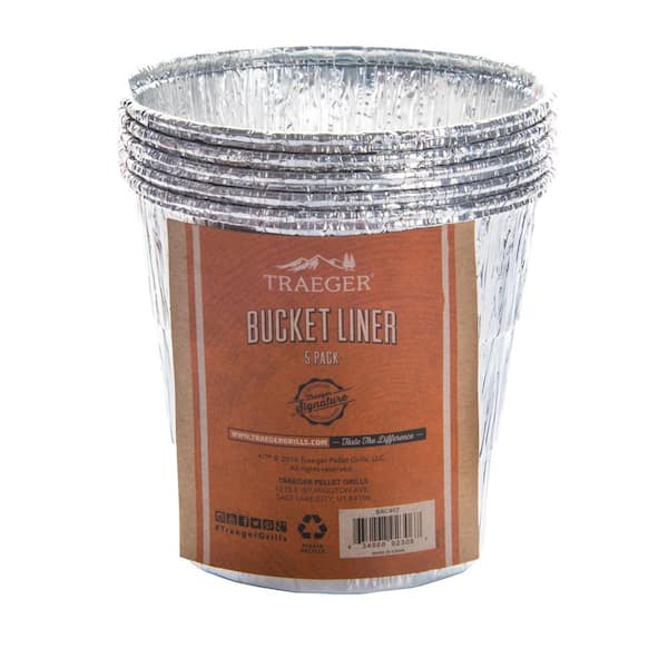 Traeger Pellet Grills Grease Bucket Liners 5-Pack