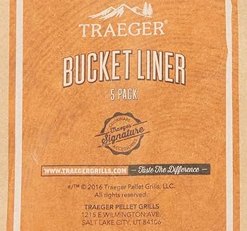 Traeger Pellet Grills Grease Bucket Liners 5-Pack
