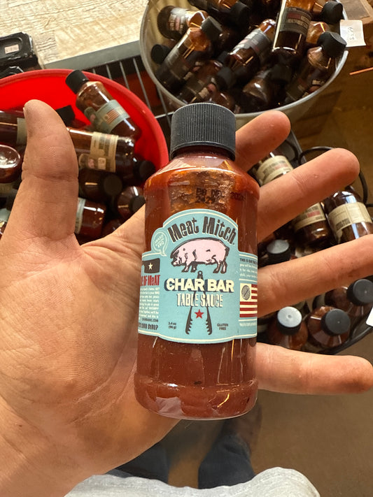 Meat Mitch Char Bar Table Sauce