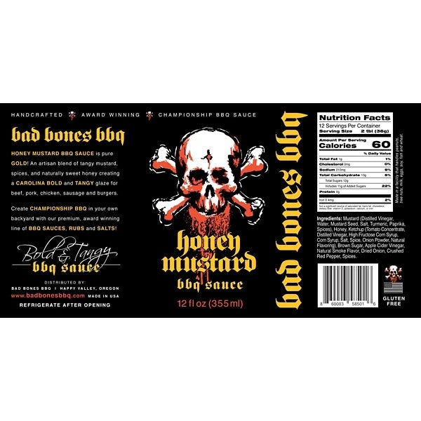 Honey Mustard BBQ Sauce 12 oz
