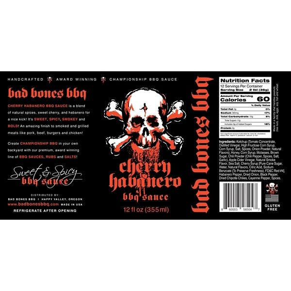 Cherry Habanero BBQ Sauce 12 oz