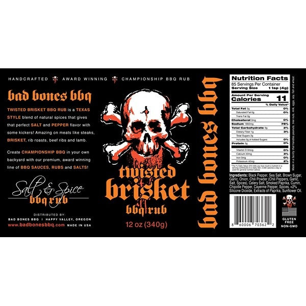 Twisted Brisket BBQ Rub 12 oz