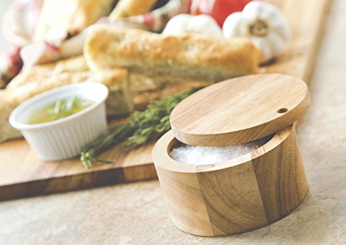 Ironwood Gourmet Acacia Wood Salt Cellar