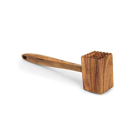 Ironwood Gourmet Acacia Wood Meat Tenderizer 11.5-Inches Brown