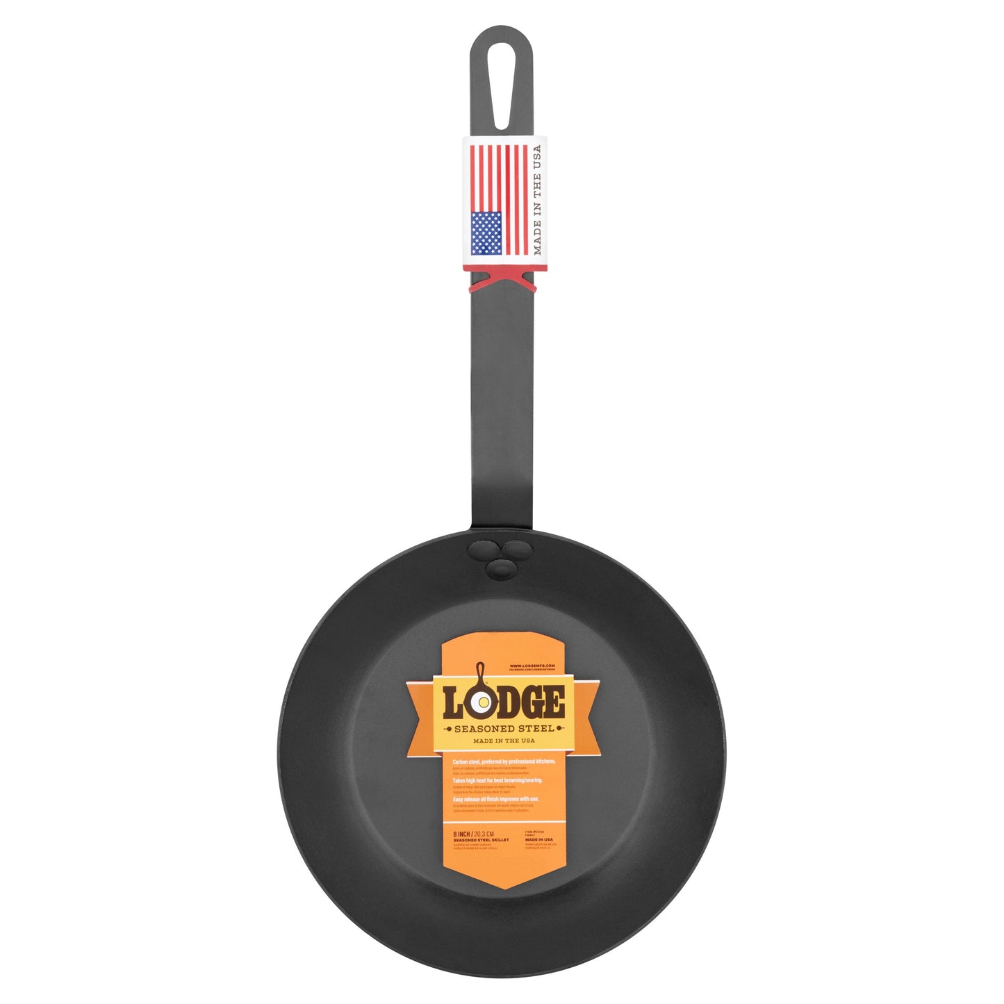 Lodge 8" Carbon Hardened Steel Skillet CRS8