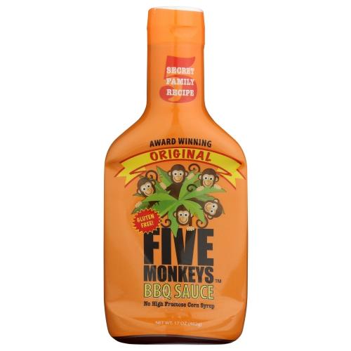 Five Monkeys BBQ Sauce 17 oz