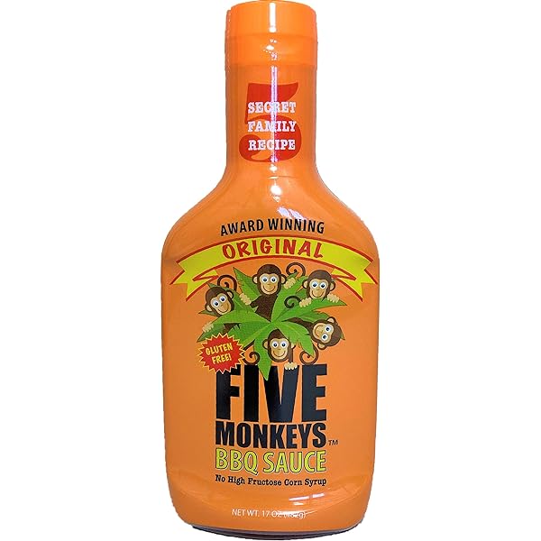 Five Monkeys BBQ Sauce 17 oz