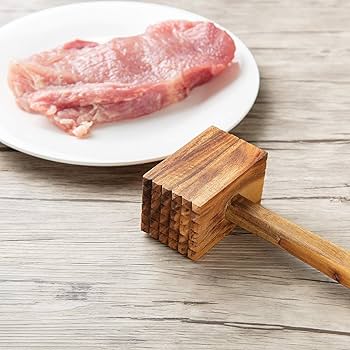 Ironwood Gourmet Acacia Wood Meat Tenderizer 11.5-Inches Brown