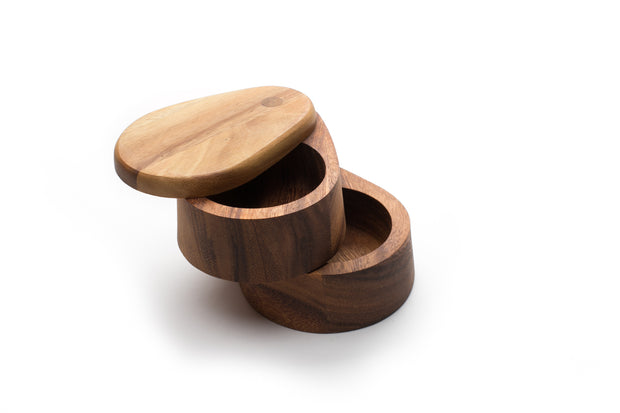 Ironwood Gourmet Acacia Wood Salt Cellar