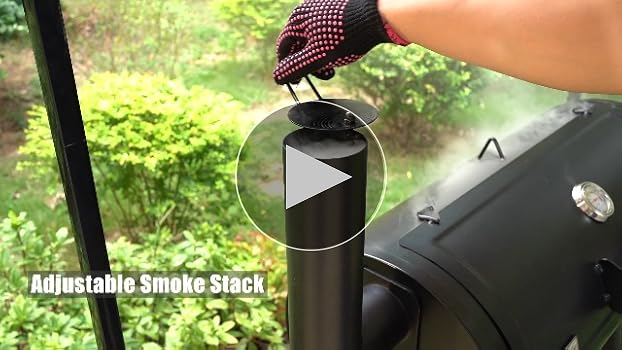 Outdoor BBQ Grill Smoker Stack