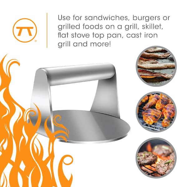 Outset Burger Smasher Stainless Steel Pack of 1