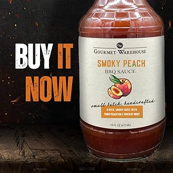 Smoked Peach BBQ Sauce 12 oz