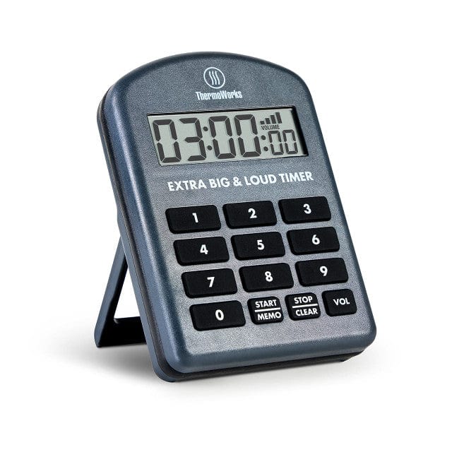 ThermoWorks Extra Big and Loud Timer Charcoal