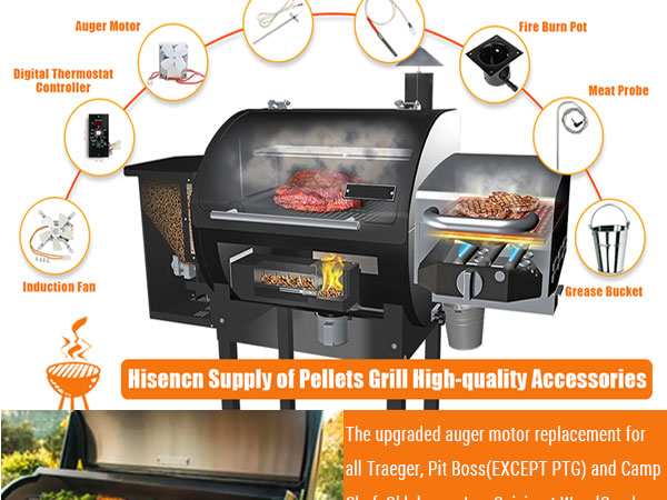 Traeger Auger Motor Compatible with Pellet Grills