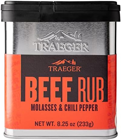 Traeger Beef Rub Molasses Chili Pepper 8.25 oz Mixed Spices