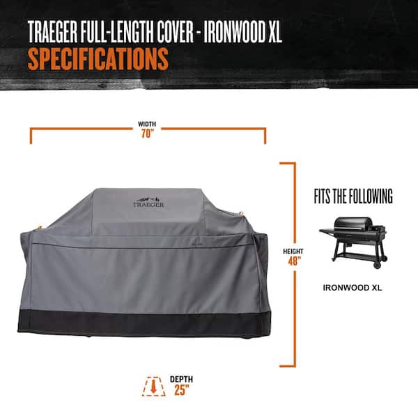 Traeger Ironwood XL Full Length Grill Cover