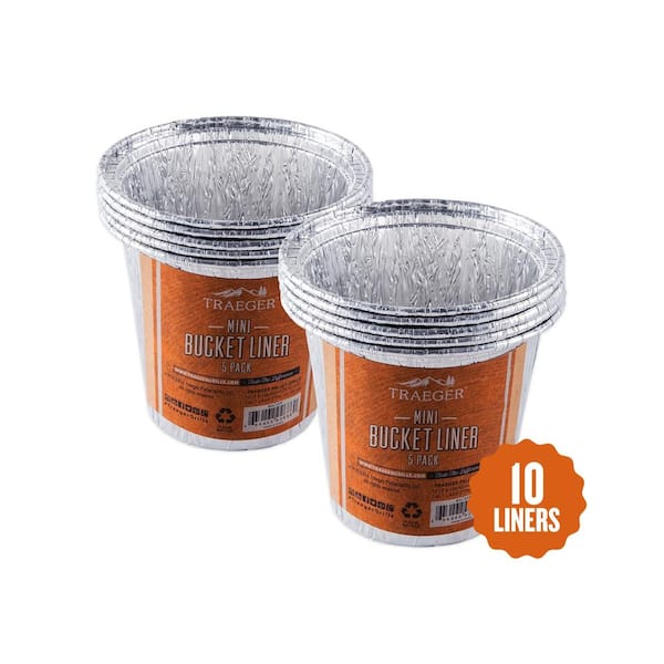 Traeger Mini Grease Bucket Liner 2.95 in Multi Pack
