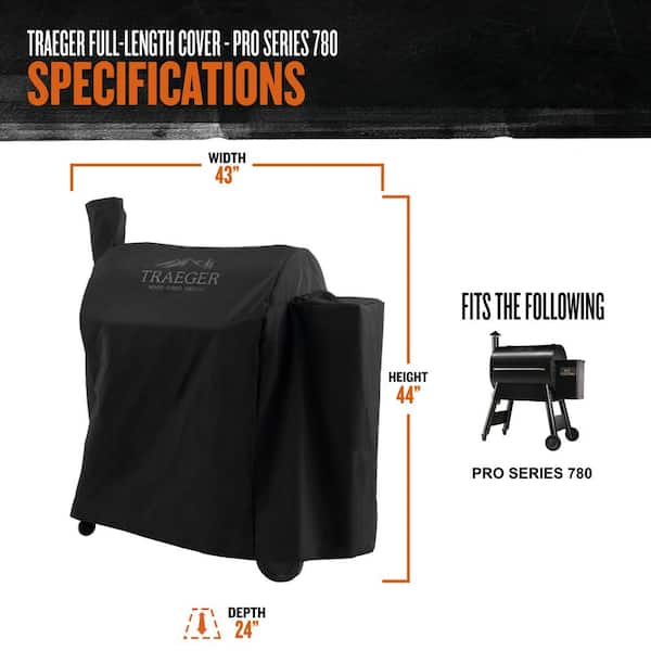 Traeger Pellet Grills Pro 780 Full-Length Grill Cover