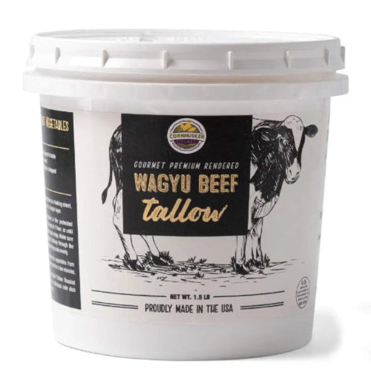 Cornhusker Kitchen Wagyu Beef Tallow 1.5 Pounds - (Premium Grass Fed