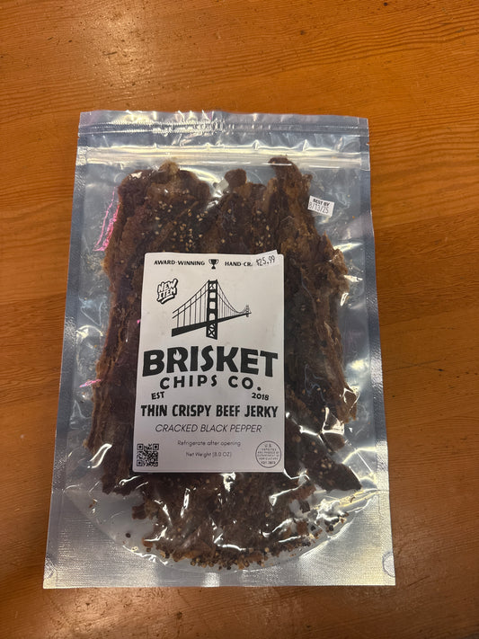 Brisket Chips - Medium, Mild, Non Spicy, Cracked Black Pepper