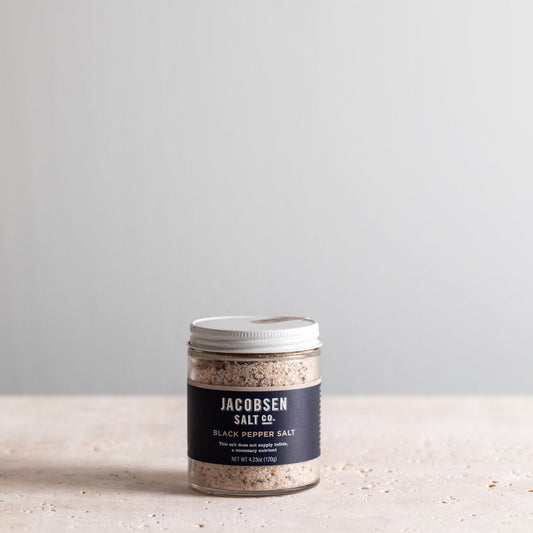 Jacobsen Salt Co Infused Sea Salt Black Pepper 5 Point 3 Ounce