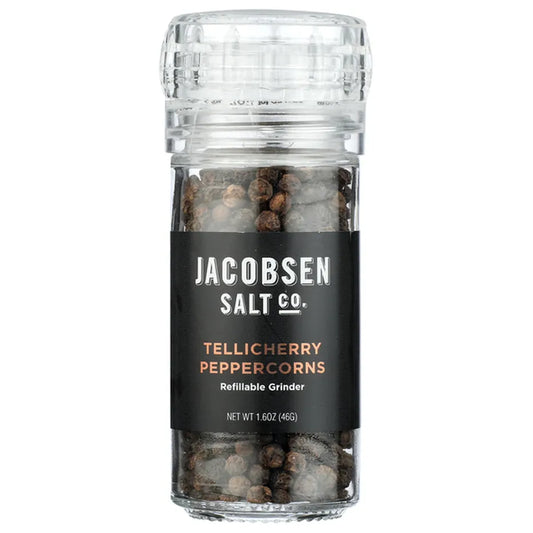 Gourmet Tellicherry Peppercorns - able Loaded Grinder for Gourmet Cooking - 2.15 Ounces