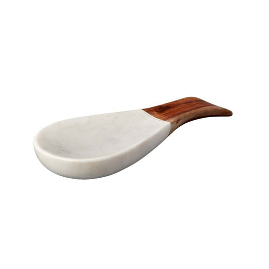 WOOD & STONE SPOON REST