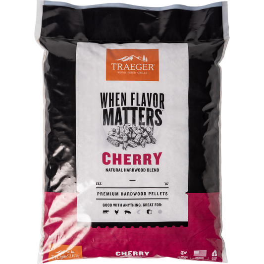 Traeger Grills Pel309 Cherry 100% All-Natural Hardwood Pellets