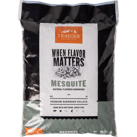 Traeger Grills Pel305 Mesquite 100% All-Natural Hardwood Pellets