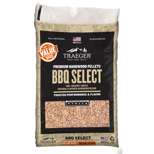 Traeger Select All Natural BBQ Wood Pellet 30 lb